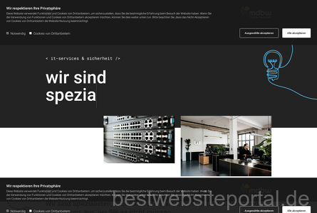 mdbw GmbH Webseite
