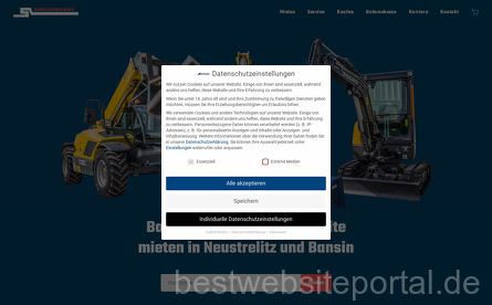 Baumaschinen Boneß GmbH Webseite