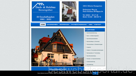 Dach- & Holzbau Bienengräber Webseite