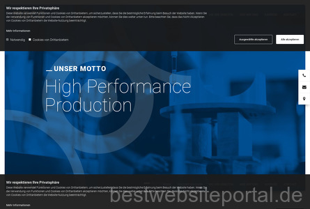 Baumann Components GmbH Webseite