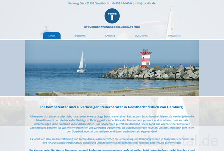 Steuerberatungsgesellschaft Tohde mbH Webseite