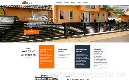 Etna Kunstschmiede Webseite