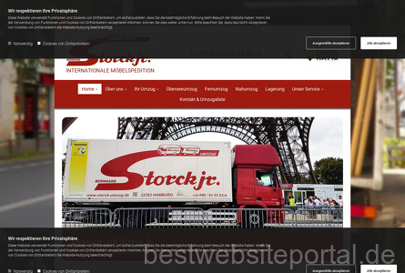 Bernhard Storck jr. GmbH Webseite