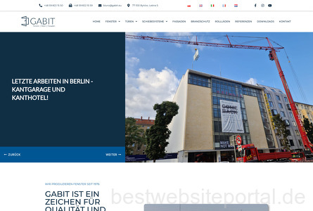Gabit sp. z o.o. Webseite